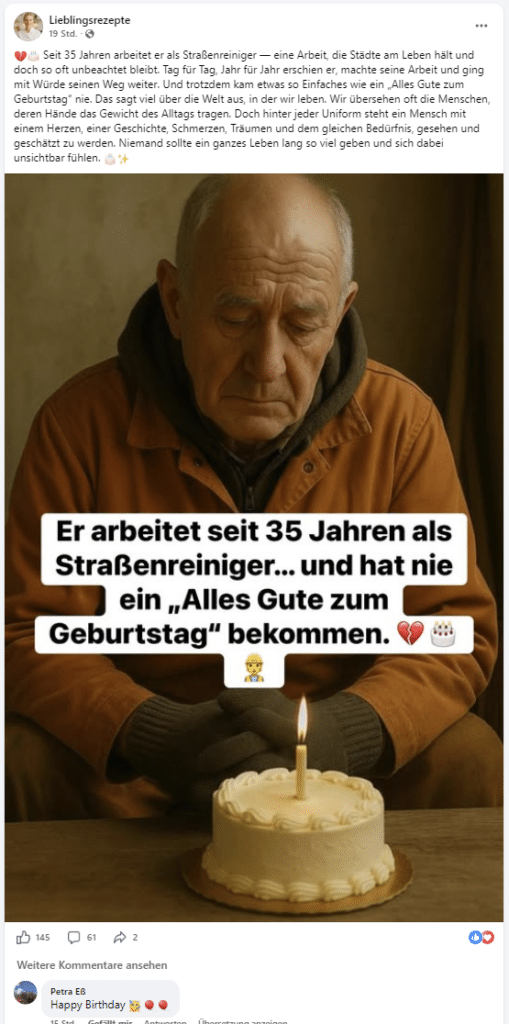 Kompatibles Fenster zur Analyse von KI-Emotionsposts.