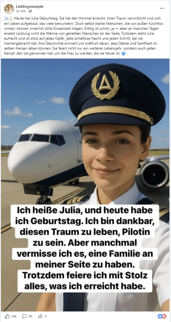 Kompatibles Fenster zur Anzeige von KI-Emotionsposts und deren Auswirkungen.