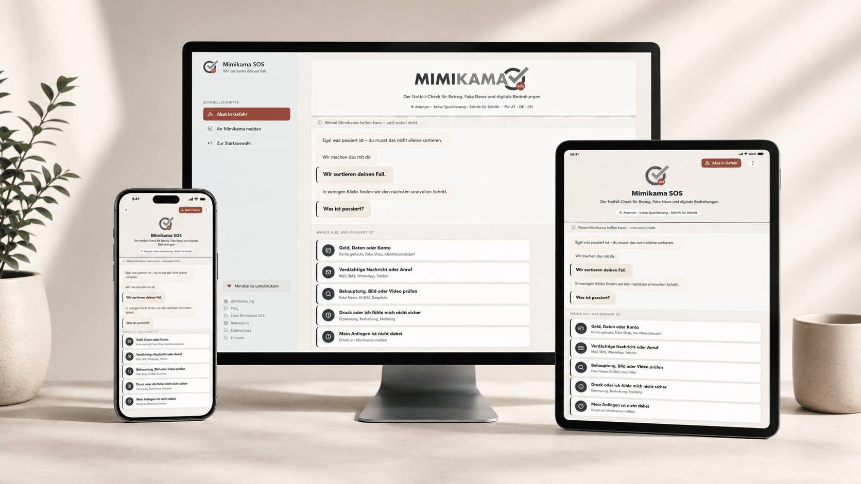 Mimikama SOS: Erste Hilfe bei Online-Betrug, Fake News und digitalen Notfällen