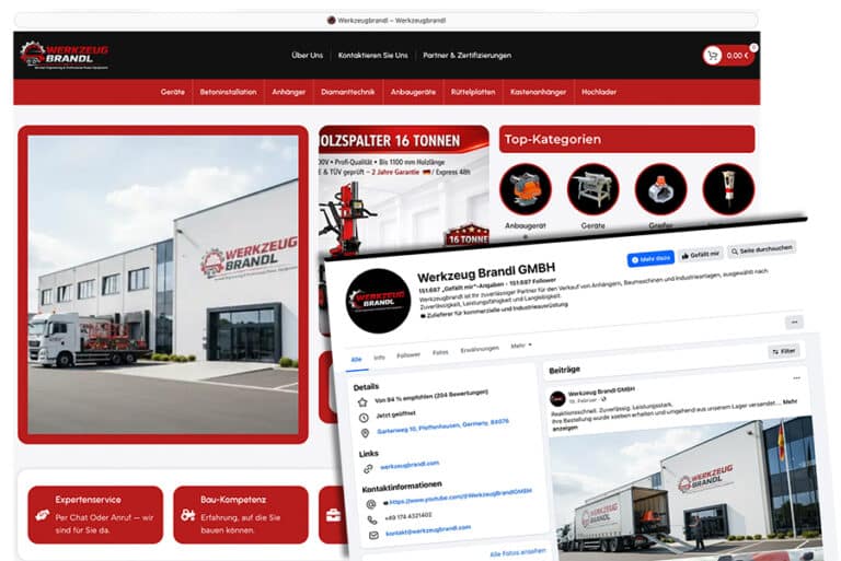 Fake-Auftritt von „Werkzeug Brandl GmbH“