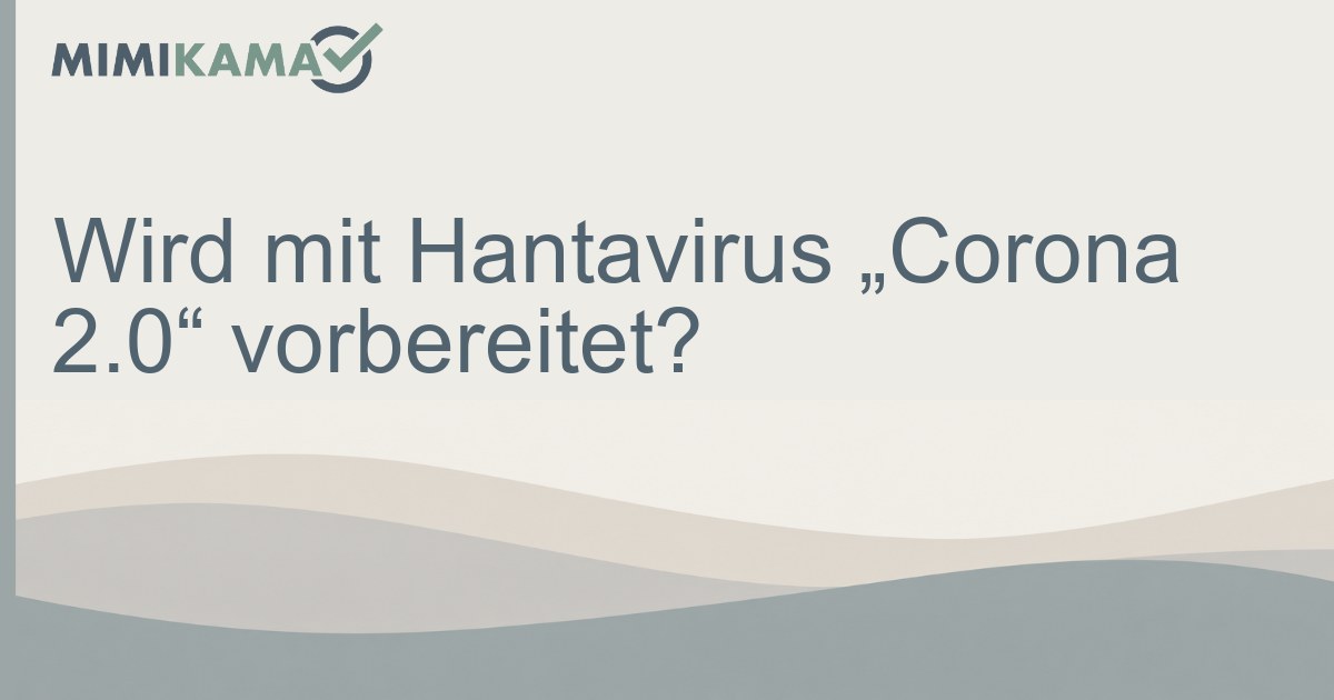 Die nächste Pandemie? Corona 2.0?