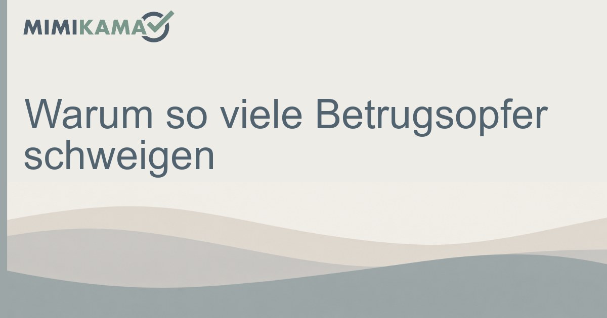 Online-Betrug: Warum so viele Betroffene schweigen
